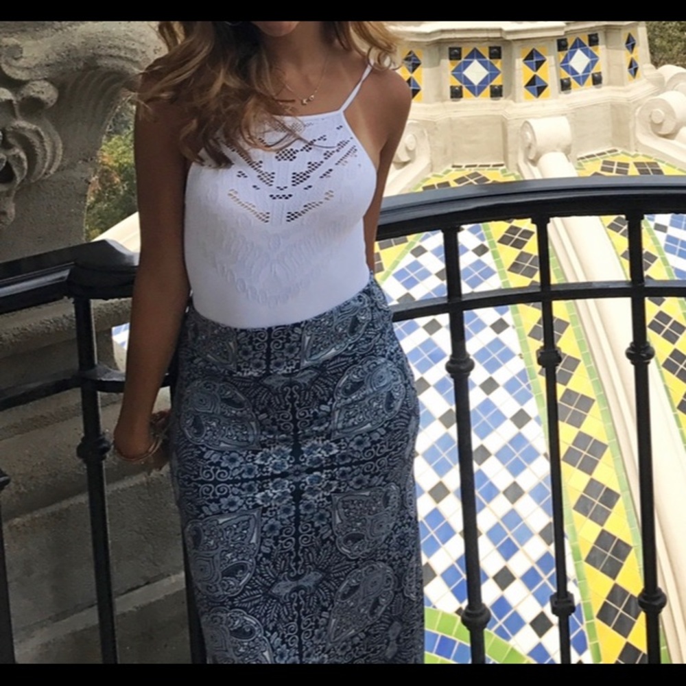 Size S Blue Maxi Skirt